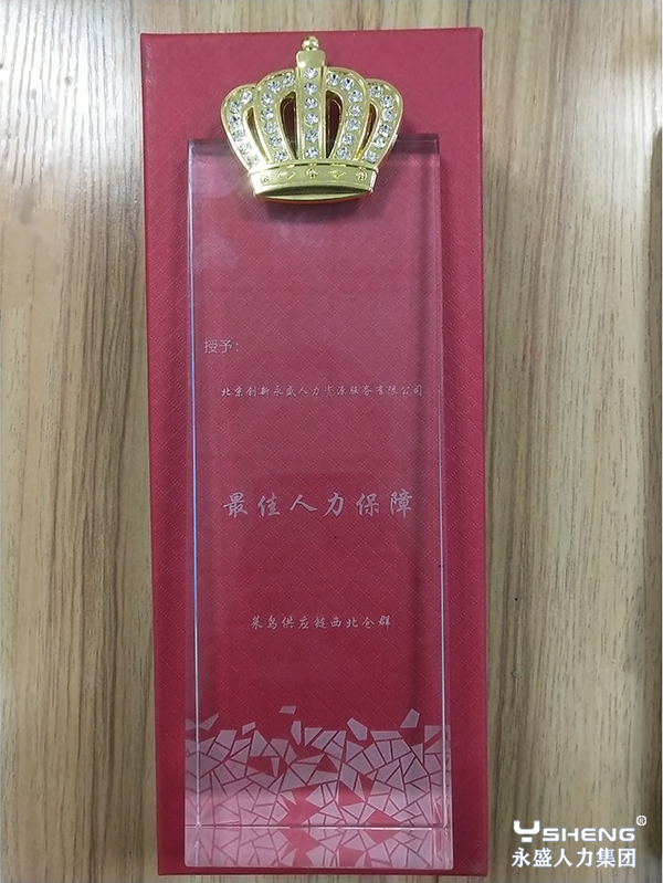 最佳人力保障奖